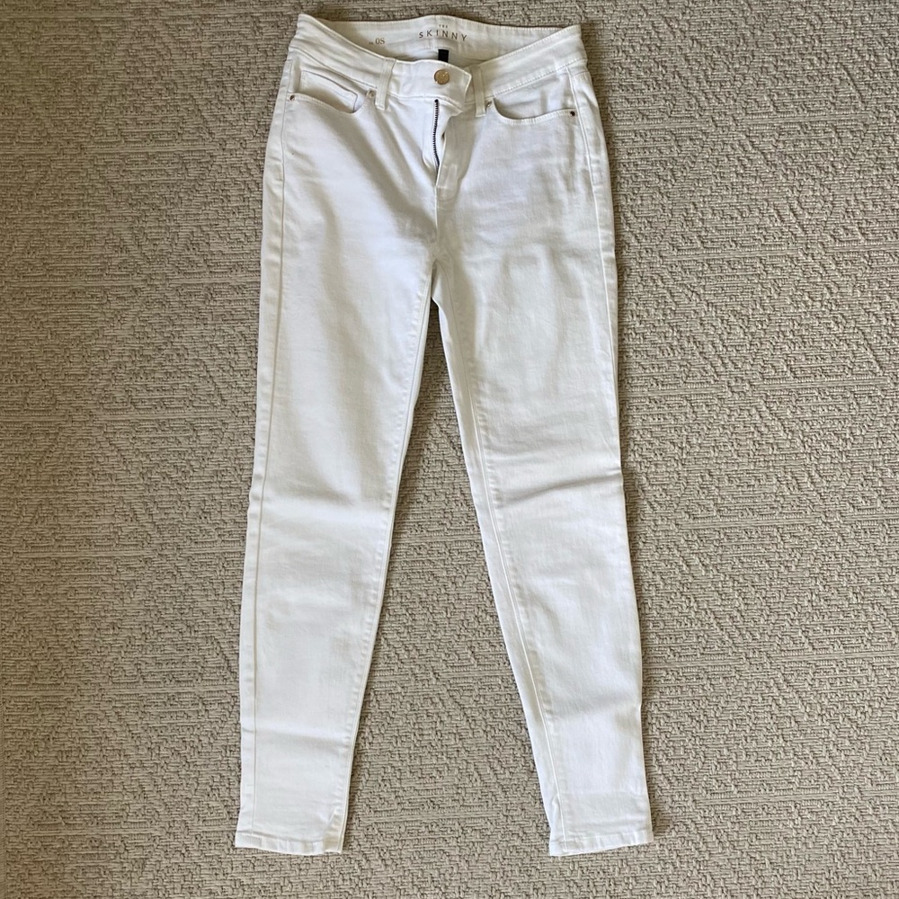 WHBM White Skinny Jeans Size 0S